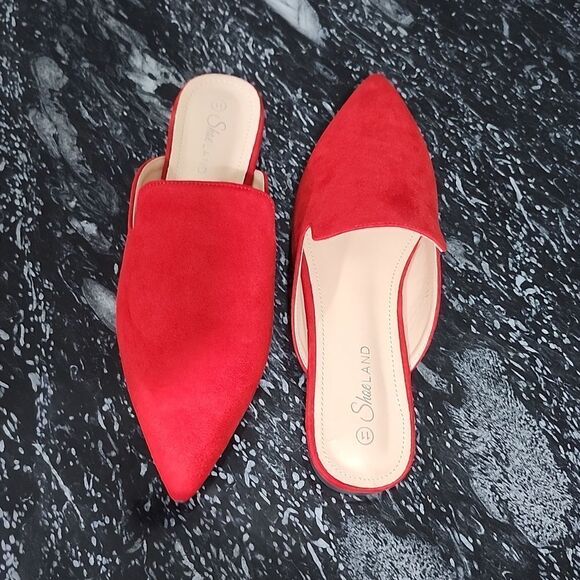 BRAND NEW SHOE LAND CALLY MULES CLOSED POINTED TOE BACKLESS SLIP-ON SLI… - Picture 5 of 15